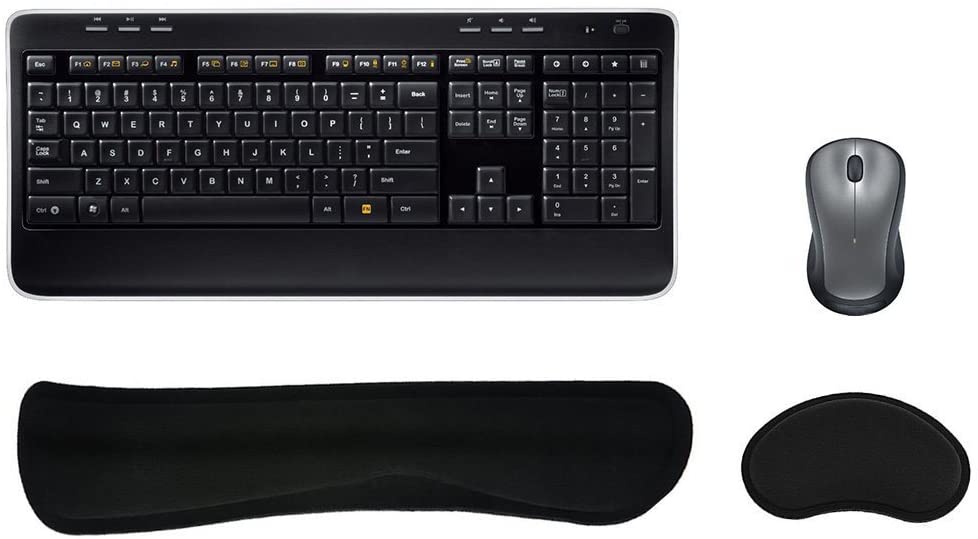 Keyboard & mouse memory foam wrist rests