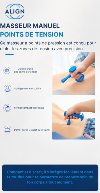 Masseur manuel points de tension