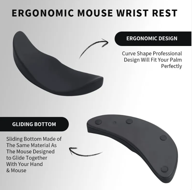 Ergonomic Wrist Rest – Relieve your wrist, improve your comfort